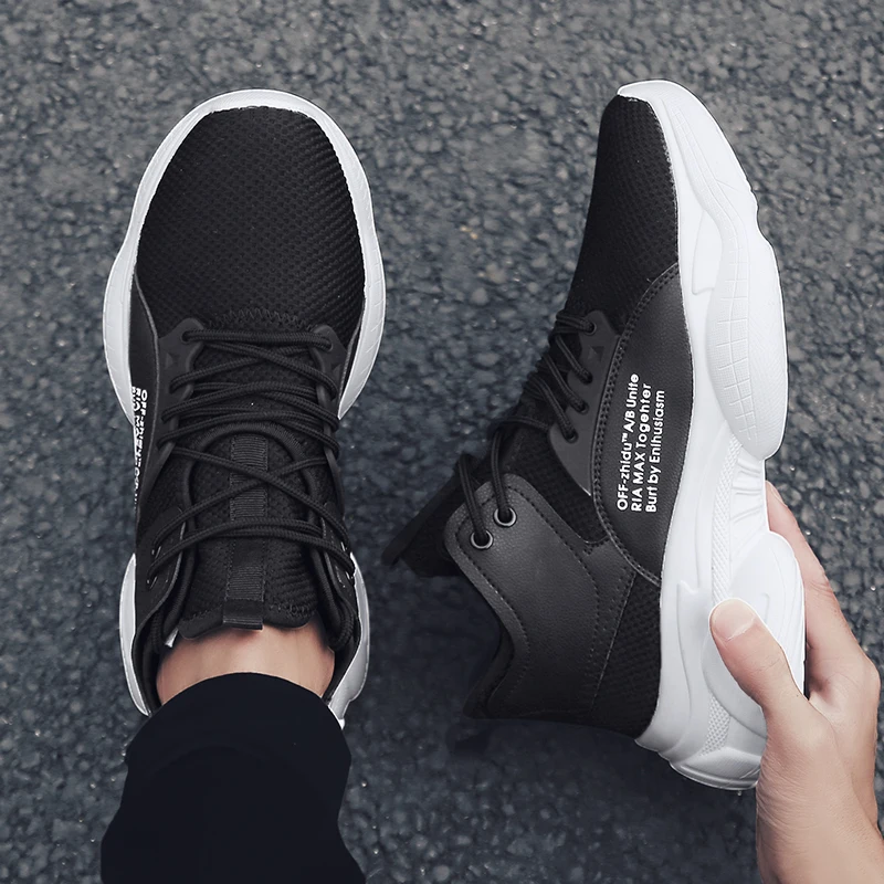 Мужская обувь большие размеры 47-48 белые спортивные кроссовки из сетчатого