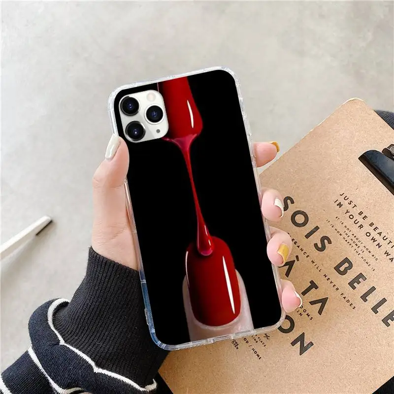 

Art Multicolored Nail Polish Bottle Phone Case for iPhone 11 12 mini pro XS MAX 8 7 6 6S Plus X 5S SE 2020 XR