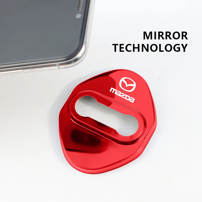 Металлический защитный чехол для дверного замка тюнинг Mazda 6 2 3 CX3 CX4 CX5 CX7 CX9 CX30 RX8 MX5