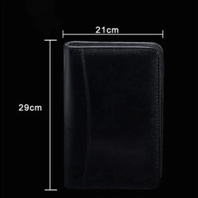 B5 black A5/A6/B5 блокнот на молнии с калькулятор канцелярские товары журнал путешествий; Записная книжка Сумка для документов можно настроить логотип - Color: B5 black