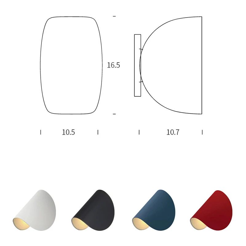 

Nordic Wall Lamp Modern Rotating Wall Light Bedside Bedroom Lamp Background Wall Sconce LED Wall Art Decor Lighting Fixtures