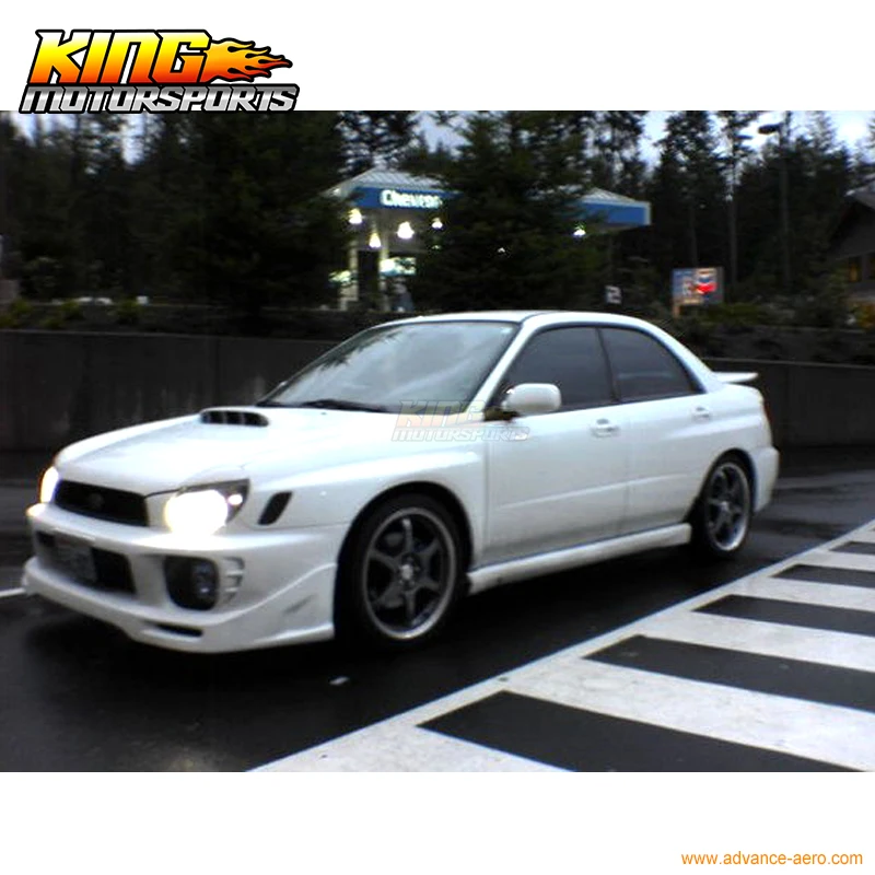 Fit For 2002-2003 Subaru Impreza WRX STI Front Bumper Lip Unpainted - PU Global Free Shipping Worldwide | Автомобили и мотоциклы