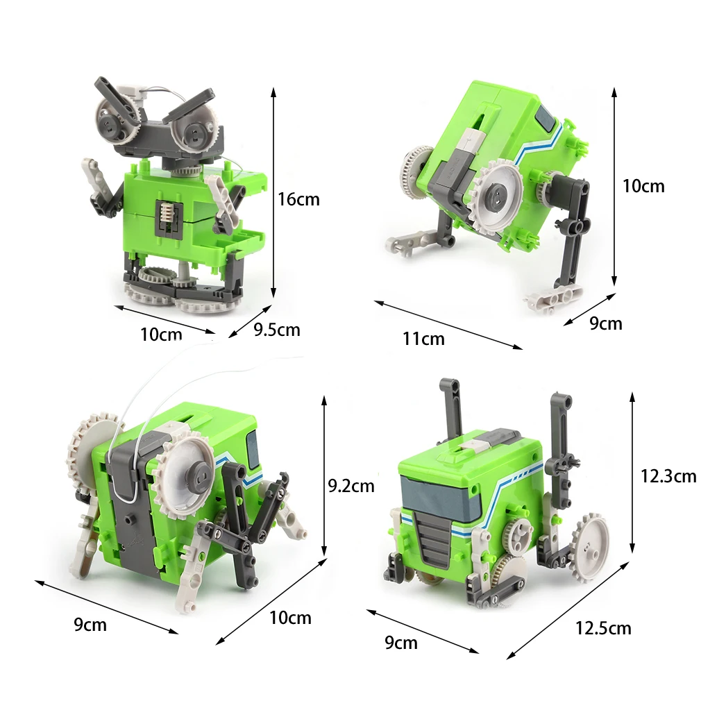 

DIY Four In One Transformation Assembly Toy Special Design Models & Building Toy Assemblage Experimentation Exploiture Toy