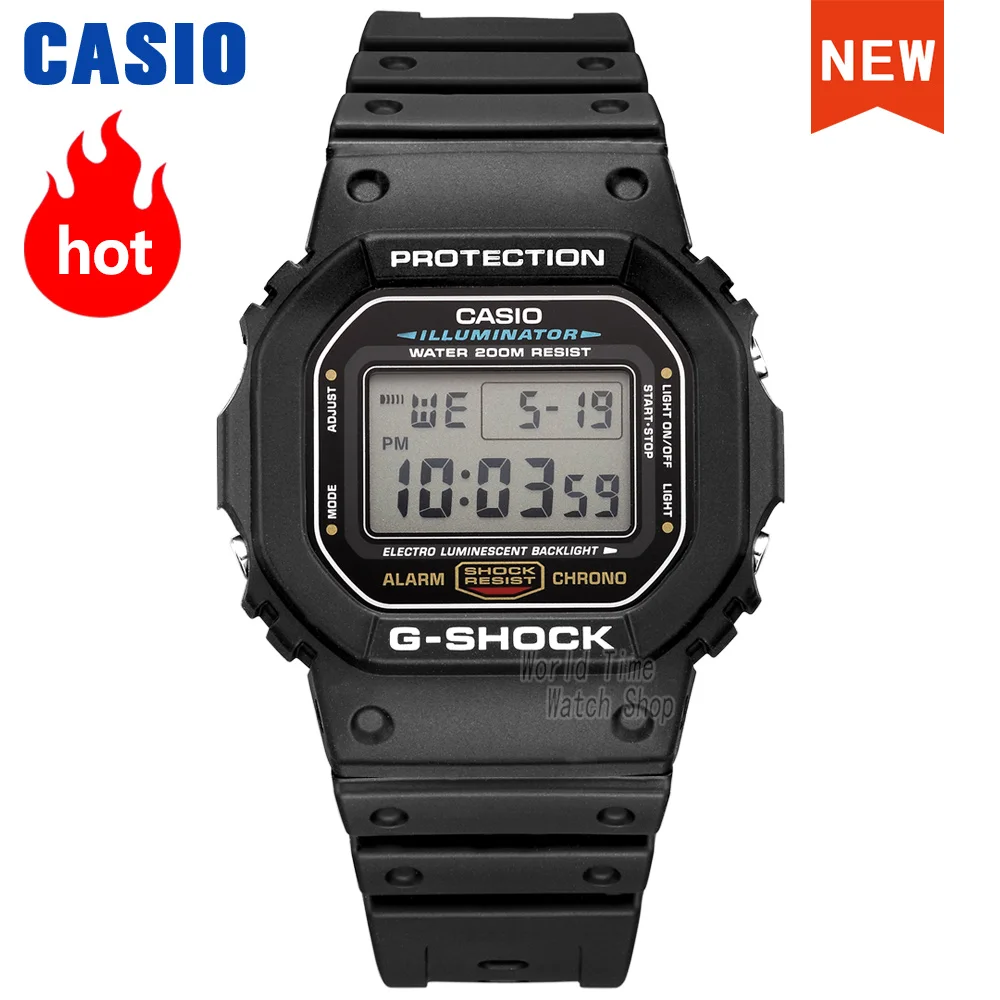

Casio watch men g shock military wrist relogio digital watch 200m Waterproof quartz men watch masculino DW-5600E-1V