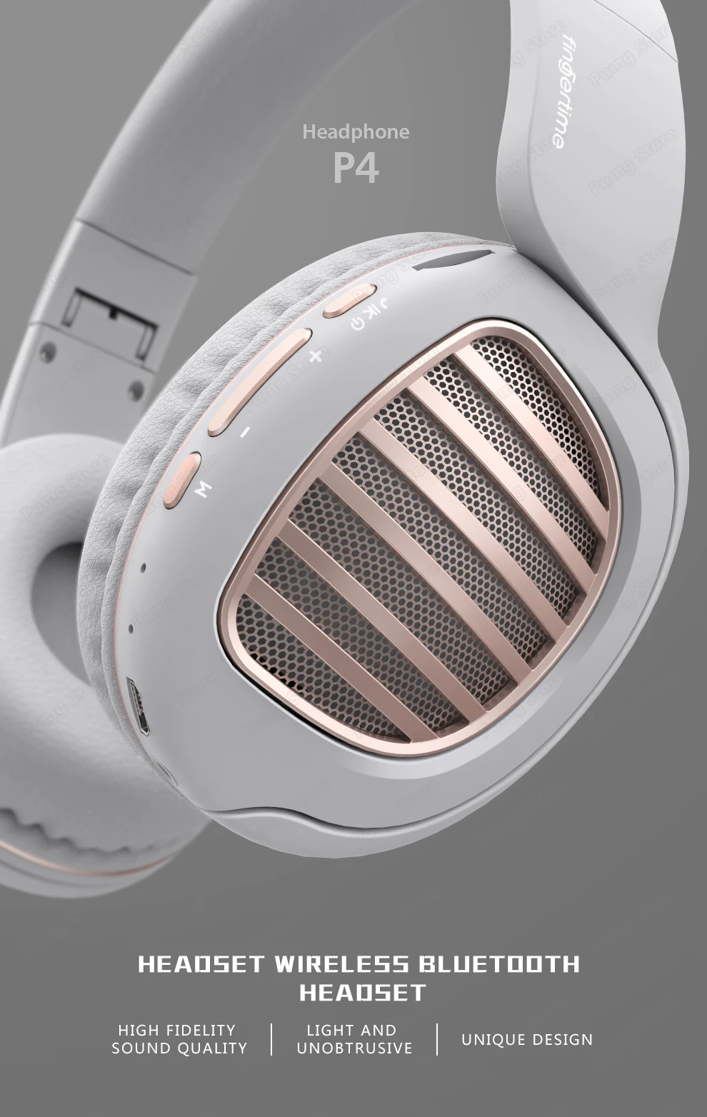 HIFI беспроводные наушники Bluetooth гарнитура складная стерео Поддержка TF FM AUX Спортивная игровая гарнитура с микрофоном для музыки PUBG