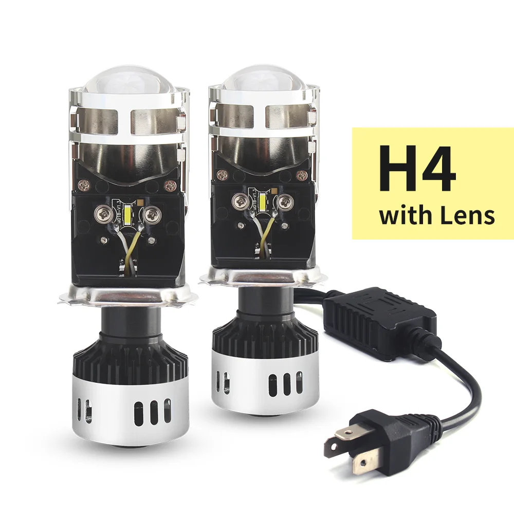 2 шт. Автомобильные светодиодные лампы H4 12 В|Передние LED-фары для авто| |