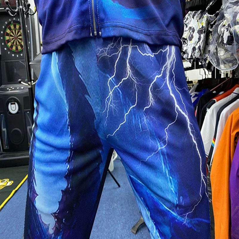 

Blue Printed Fishing Outdoor Sunscreen Summer Men's Ice-Feel Silky Long-Sleeved Anti-Mosquito Breathable Quick-Drying Jersey