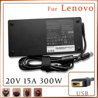 for lenovo original saver r9000pk y9000kx power adapter 300w square port with pin charger cable notebook pc mobile workstation