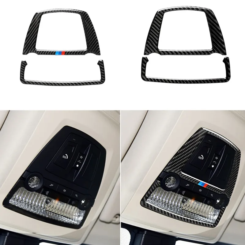 

For Bmw F10 F25 X3 F26 X4 5 Series 11-17 5GT F07 10-17 Carbon Fiber Car Reading Light Cover Sticker Decorative Decal Accessories