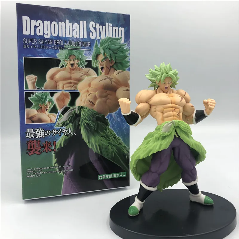 2019 Dragon Ball Z Super Broly Movie Ver. Зеленые волосы против Гоку броли Супер Saiyan боевой формы