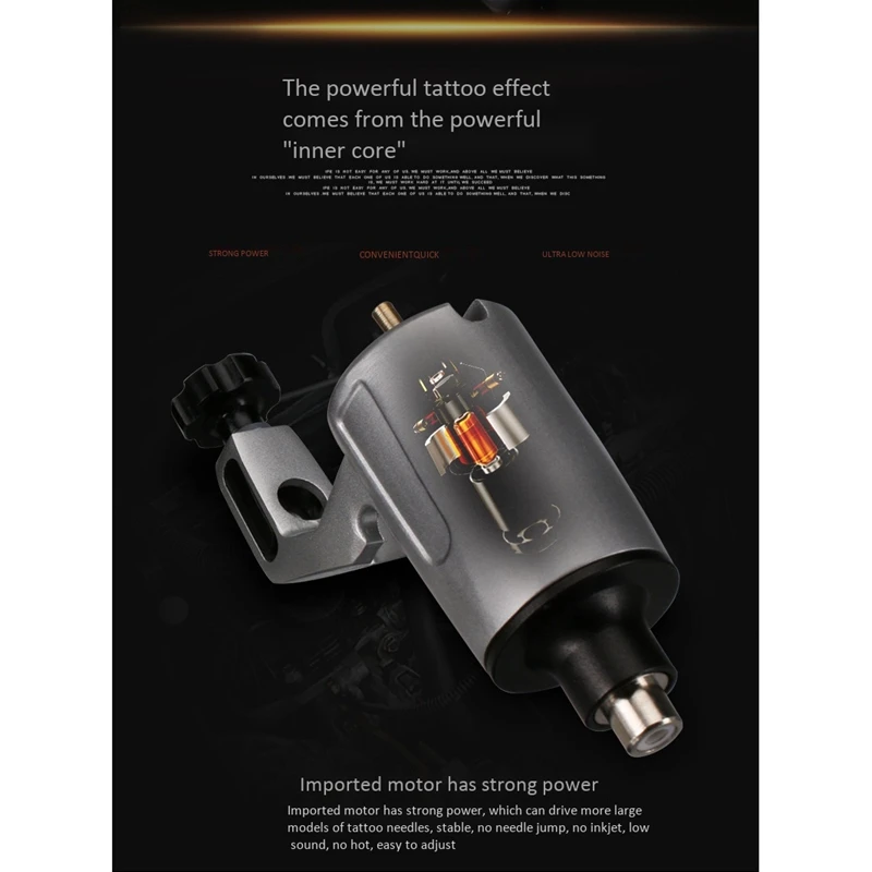 

RCA Rotary Tattoo Machine Tattoo Machine for Shader Liner Tattoo Motor Machine Rotary Tattoo Machine Parts(Red)