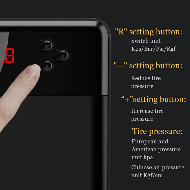 Online Bomba Inflable Inteligente Con Pantalla Digital Para Coche, Compresor De Aire Portátil Con Luz LED, Inflador Rápido De Neumáticos De 100psi, Bomba Eléctrica