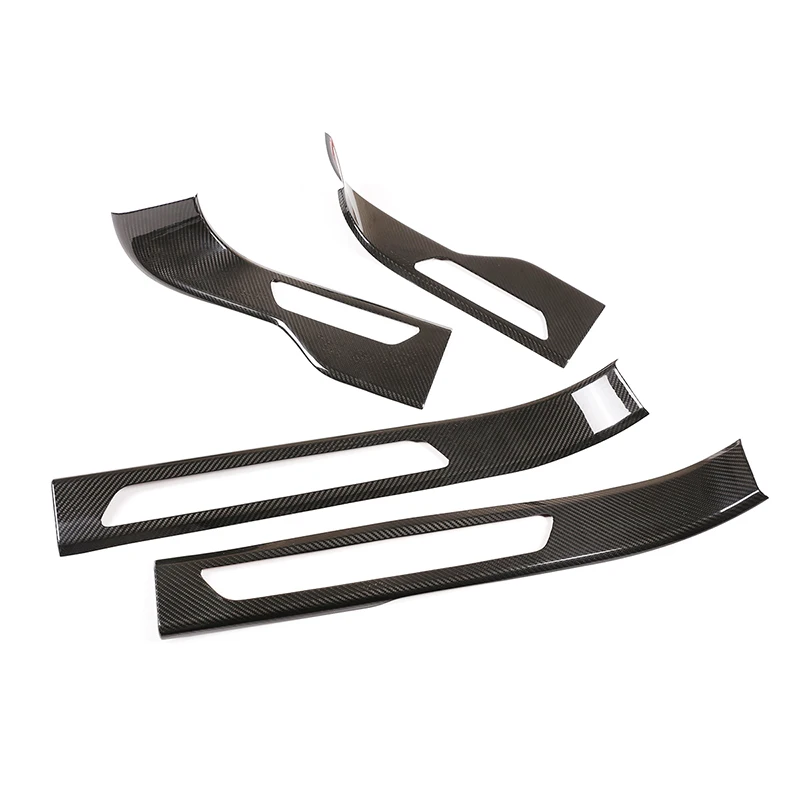 

For 18-20 Porsche Cayenne Interior Built-in Threshold Strips Real Carbon Fiber Decoration Modification Accessories