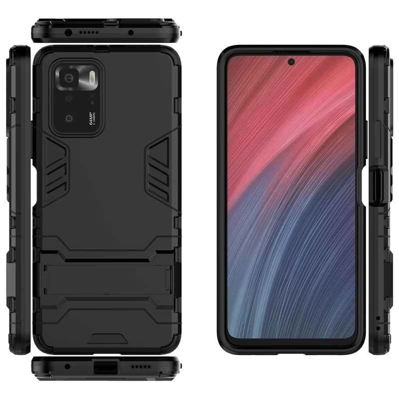 for cover xiaomi poco x3 gt case hybrid stand silicone armor back case for xiaomi poco m3 f3 x3 gt cover for xiaomi poco x3 gt free global shipping
