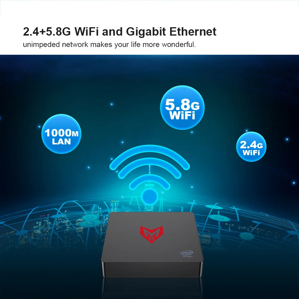 Мини ПК 8G + 128G компьютерные Хост Настольные компьютеры Intel apollo lakce pentium J4205 сетевой