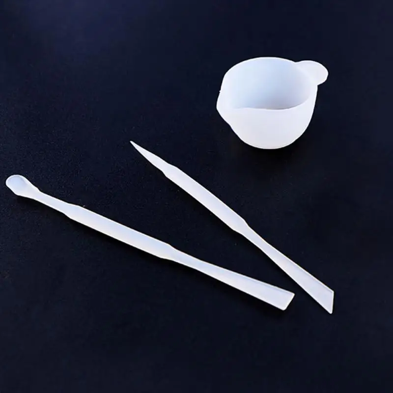 Прочные силиконовые палочки для смешивания чашек набор форм смолы инструменты