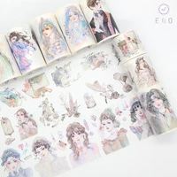 70mmx5m highquality special ink fashion girls japanese decorative adhesive diy masking paper washi tape label sticker diary gift