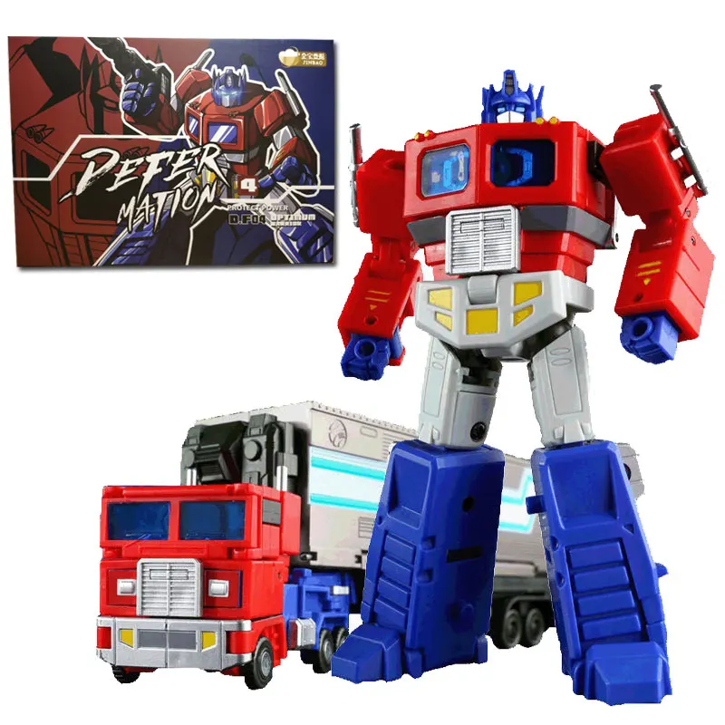

JINBAO Transformation Mini OP Commander Pocket Size With Trailer Roller Flying Backpack Action Figure Toy