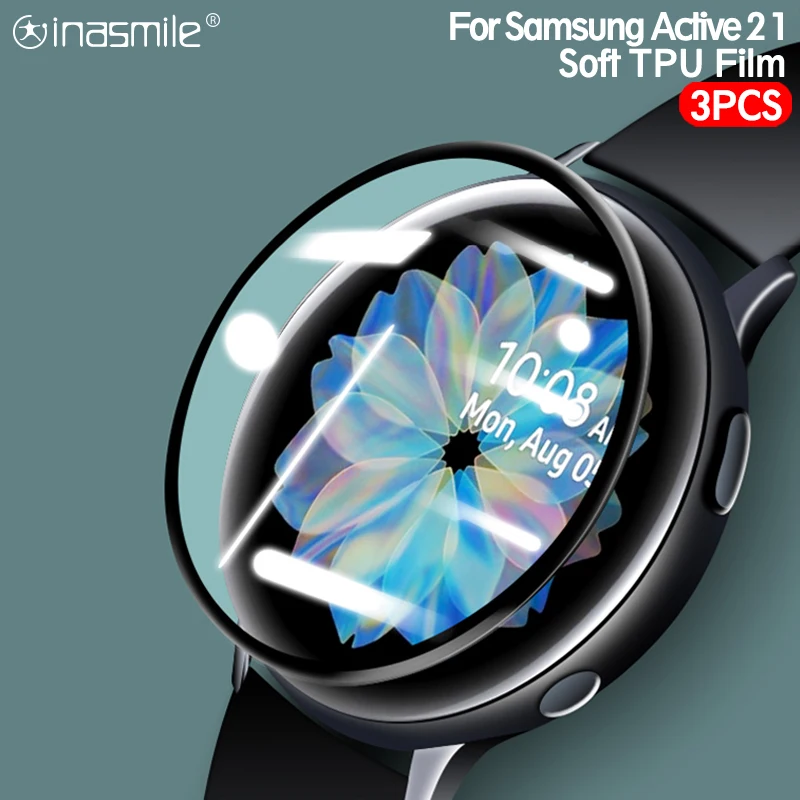 

Защита экрана с закругленными краями для samsung galaxy active 2 40 мм 44 мм, мягкая защитная пленка для Galaxy active 1 (не закаленное стекло)