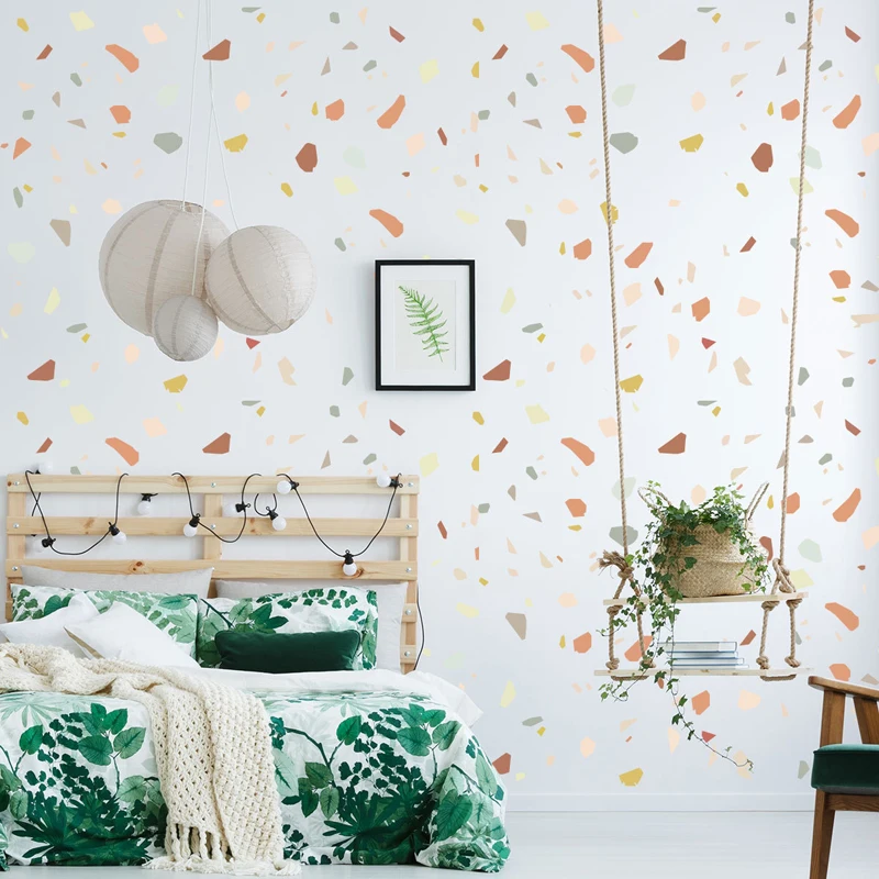 

Color Wall Sticker Terrazzo Sticker Sticker Sticker Bathroom Door Tile Color Sticker for Home Shop Window Kitchen Decoration