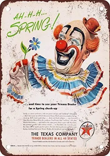 

Tin Sign New Aluminum Metal 1950 Texaco Spring Check-Up Retro 11.8 x 7.8 Inch