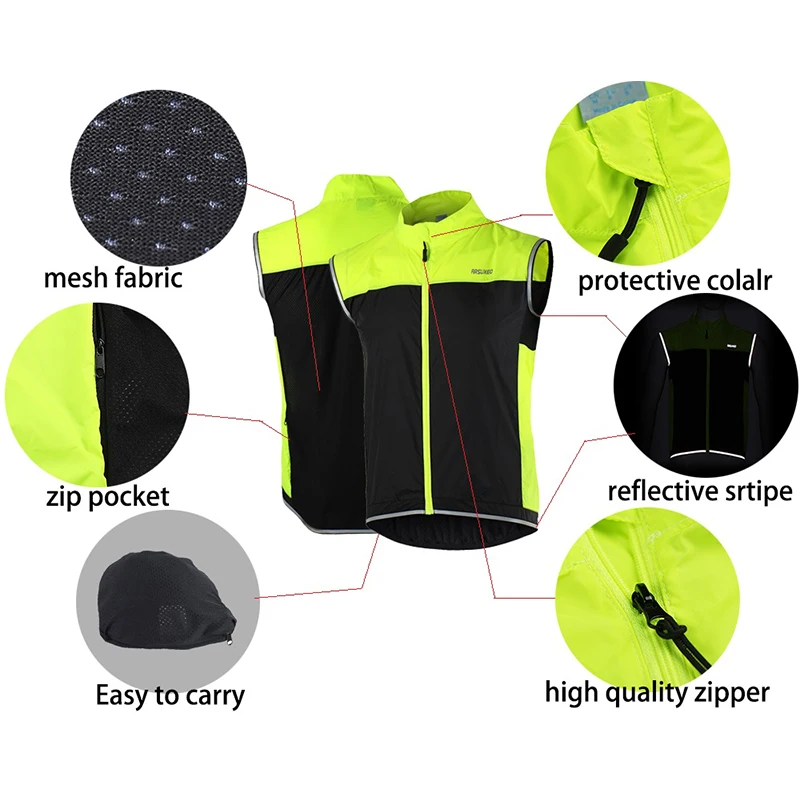 Жилетка мужская из 100% полиэстера без рукавов быстросохнущая|Куртки для