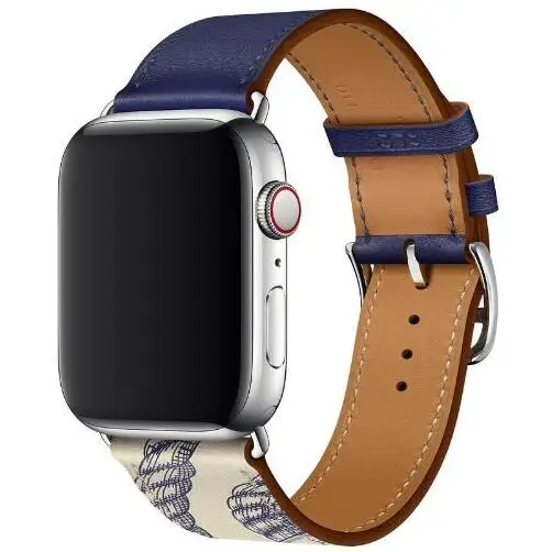 Наручный ремень для iWatch ремешок серии 5 4 3 2 1 Apple Watch кожаный 42 мм 38 40 44
