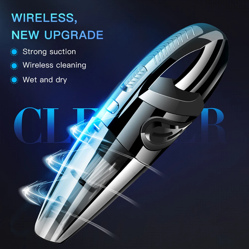 

Wireless Car Vacuum Cleaner 12V Cordless Powerful Cyclone Suction Wet/Dry Vacuum for Auto Home Handheld Cordless Vacuums