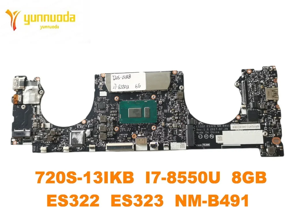 

Original for Lenovo Ideapad 720S-13IKB Laptop motherboard 720S-13IKB I7-8550U 8GB ES322 ES323 NM-B491 tested good free shi