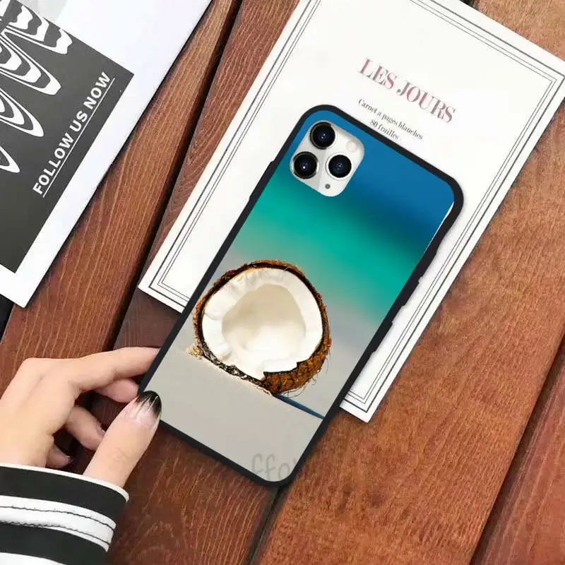 

Coconut summer food Phone Case for iPhone 11 12 pro XS MAX 8 7 6 6S Plus X 5S SE 2020 XR