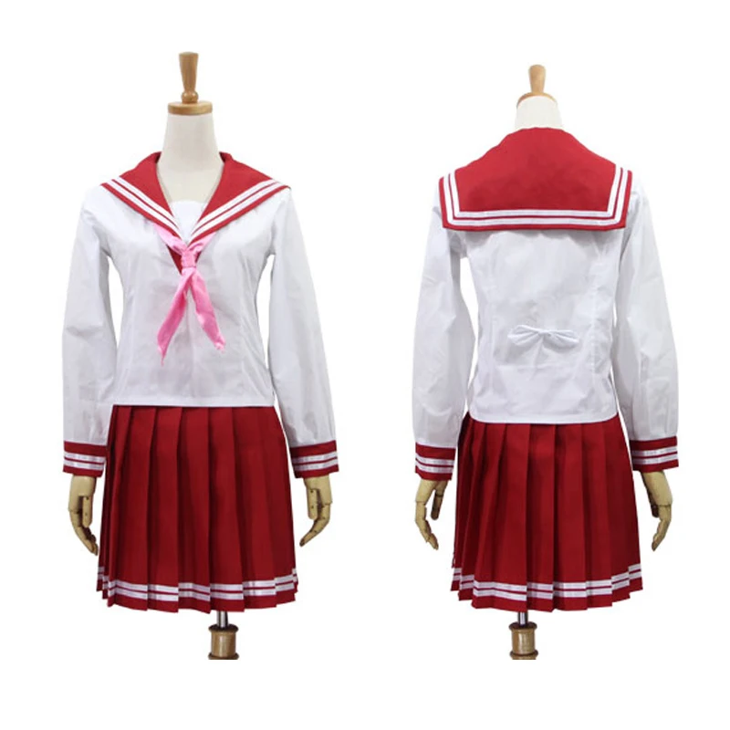 Костюм для косплея Lucky Star костюм Izumi Konata Hiiragi Kagami Tsukasa Takara Miyuki красный моряка на