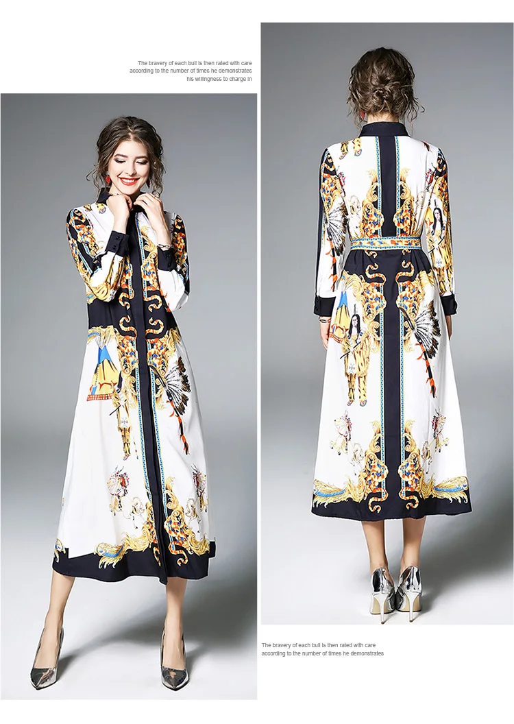 Новое поступление фирменный дизайн Винтаж длинные платья Элегантный Для Женщин