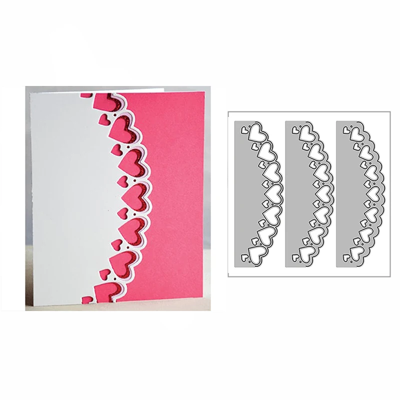

New Layered Heart Arch Border Frame 2020 Metal Cutting Dies for DIY Scrapbooking and Card Making Decor Embossing Craft No Stamps