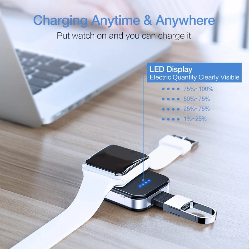 

Fast Wireless Charger Magnetic Charging for Apple Watch 5 4 3 2 1 Portable Mini Watch Power Bank