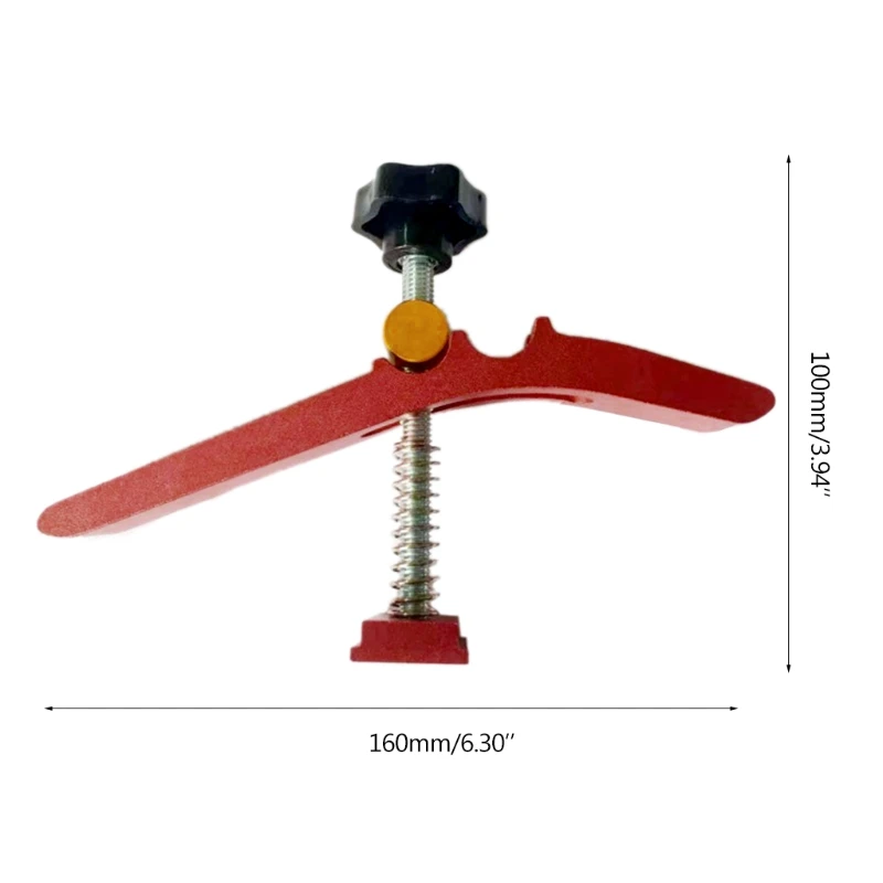 

T-track Hold Down Clamps,Woodworking and Clamps-High Strength Aluminum Alloy -Fine Sandblast Anodized - Red Color- 1 Set