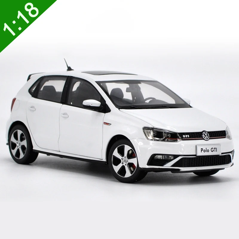 Оригинальная коробка 1:18 высокотщательная модель автомобиля из сплава VW 2015 POLOGTI