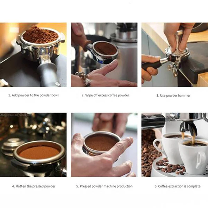 

Set of Espresso 51MM Coffee Tamper Mat Silicone Rubber Tampering Corner Mat Coffee Maker with 350ML Milk Jug and Art Pen