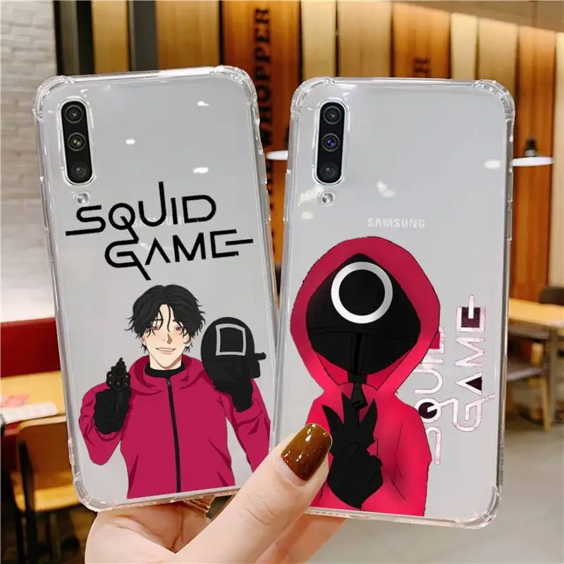 

Squid Game Phone Case For Xiaomi Mi 11 Ultra Lite 10 Redmi Note 9 8 7 9a K30S K40 Pro Transparent Coque