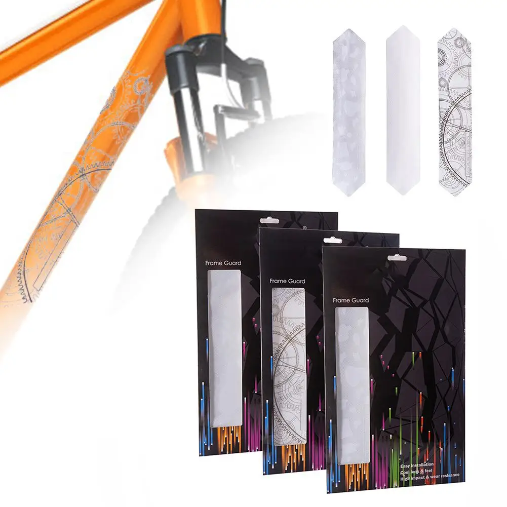 3D MTB горный велосипед устойчивая к царапинам Защитная рамка Съемная наклейка