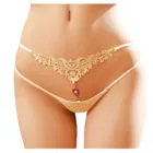 Трусики-стринги женские с прозрачной заниженной талией, однотонные