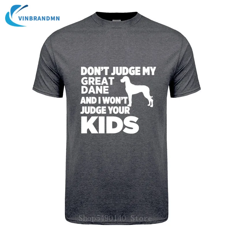 Не суди Мой великий Дейн и я не буду осуждать ваших детей футболка Большой пес