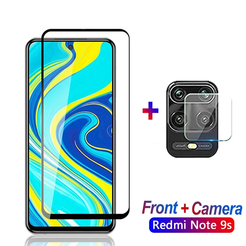 2в1 Защитное стекло для Xiomi Redmi 7A Note 7 8 pro 8T 9s пленка объектива Xiaomi note8 note8t Защитная
