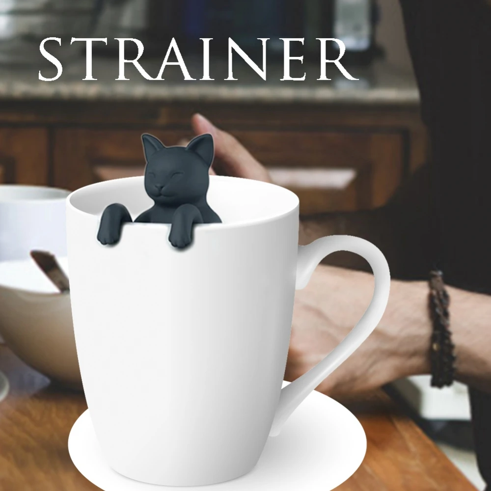 Черный серый питомец кошачий чай заварка Пищевая силиконовая резина мурлыкающий