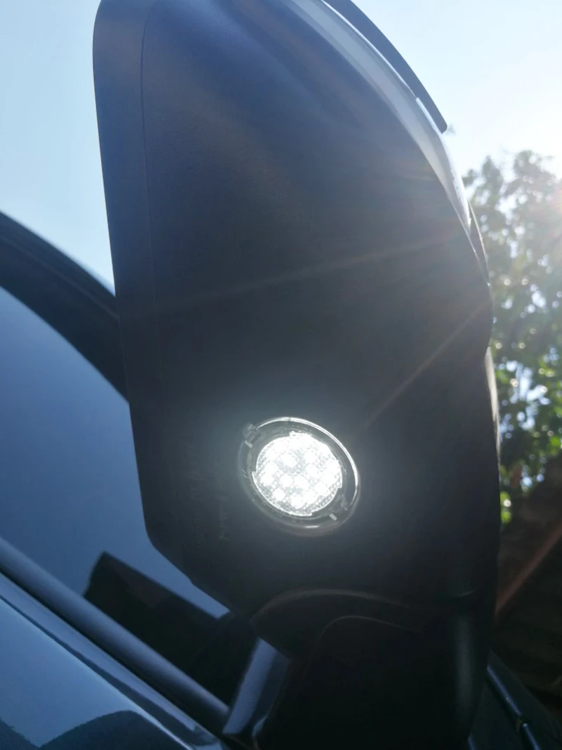 2 шт. Автомобильный светодиодный светильник под зеркалом для Ford Edge Mondeo MK5 Fusion Gen 2 Flex SEL Explorer Everest Expedition aurus