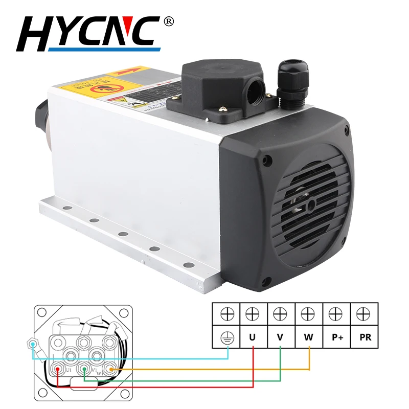 Фрезерный станок с ЧПУ 300 кВт электродвигатель шпинделя воздушным охлаждением 7A