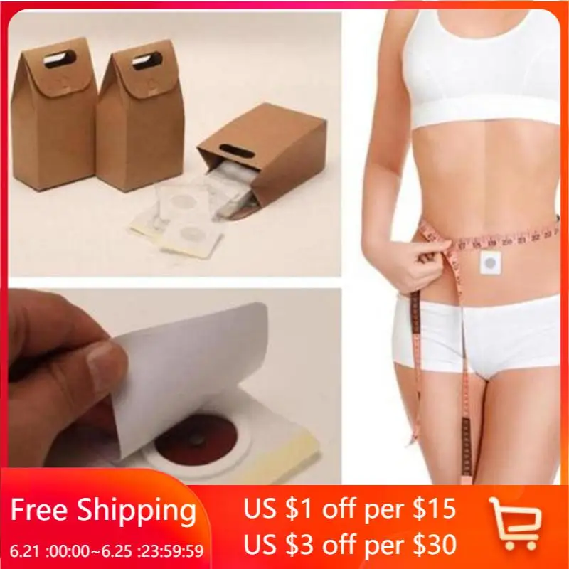 Наклейка на пупок для похудения 30 шт. пластырь сжигание жира забота о здоровье