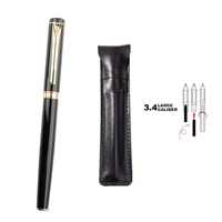 new 108a black golden fountain pen office school commemorate gift full metal pen student writing stationery