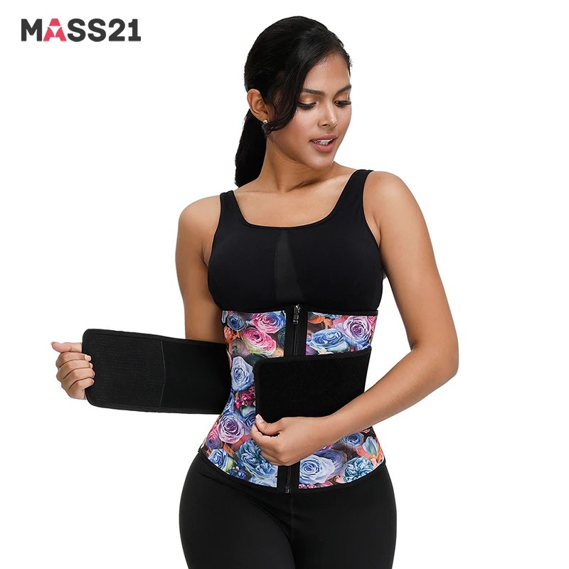 Новый дизайн MASS21 латексный тренажер для похудения с цветочным принтом