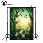 Allenjoy Страна Чудес фон для фотосъемки вход Зачарованный Лес Дерево сказка вывеска гриб дети боке фон