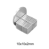 2050100150200500pcs 10x10x2 mm n35 strong square rare earth magnet 10102 mm permanent neodymium magnets 10mm x 10mm x 2mm